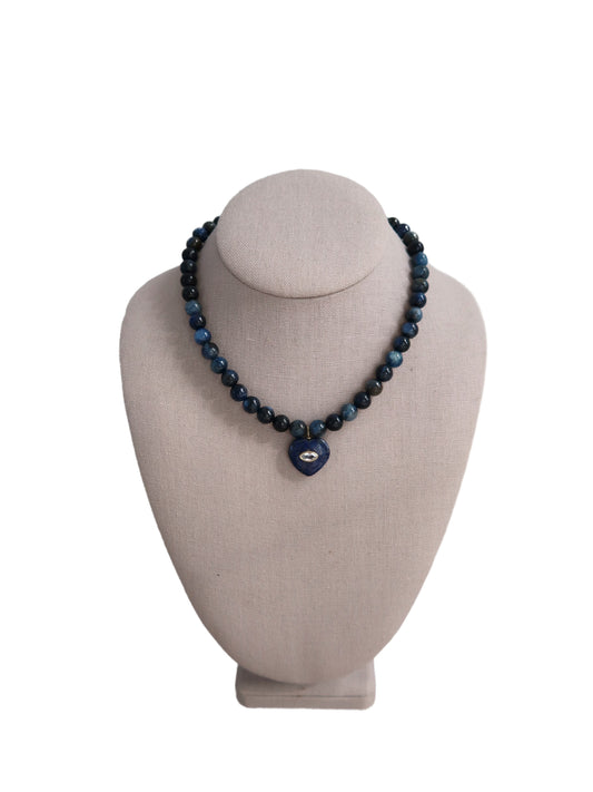 MICA HEART PENDANT NECKLACE